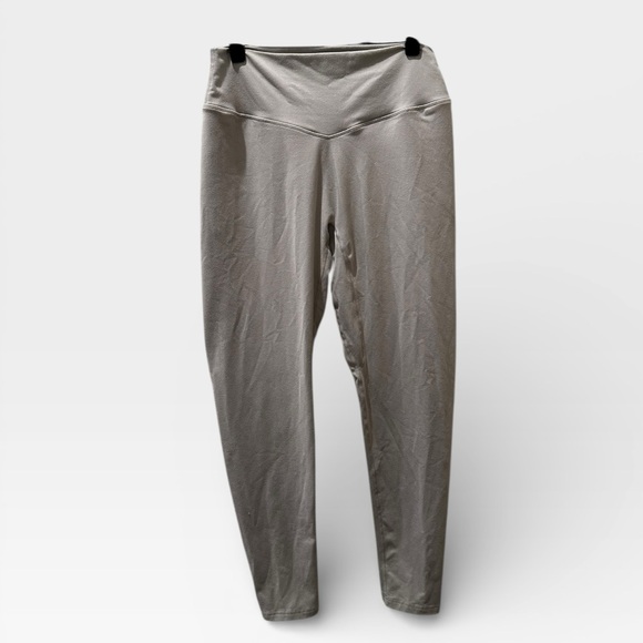Balance Athletica Pants - Balance Athletica High-Rise V-Seam Leggings • 3X • Neutral Beige Taupe